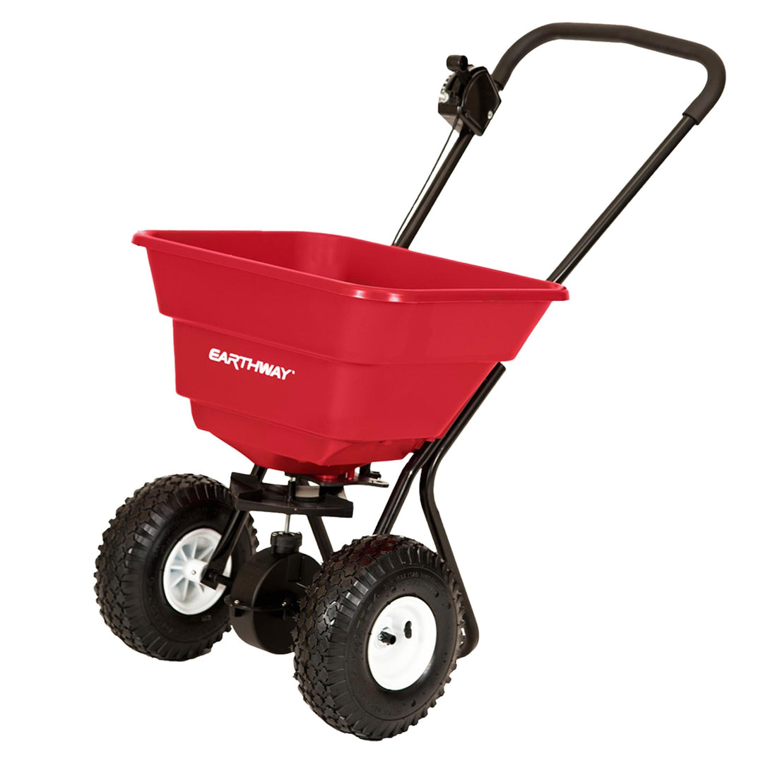 Earthway broadcast walk-behind seed & fertiliser spreader 35kg - Solo New Zealand