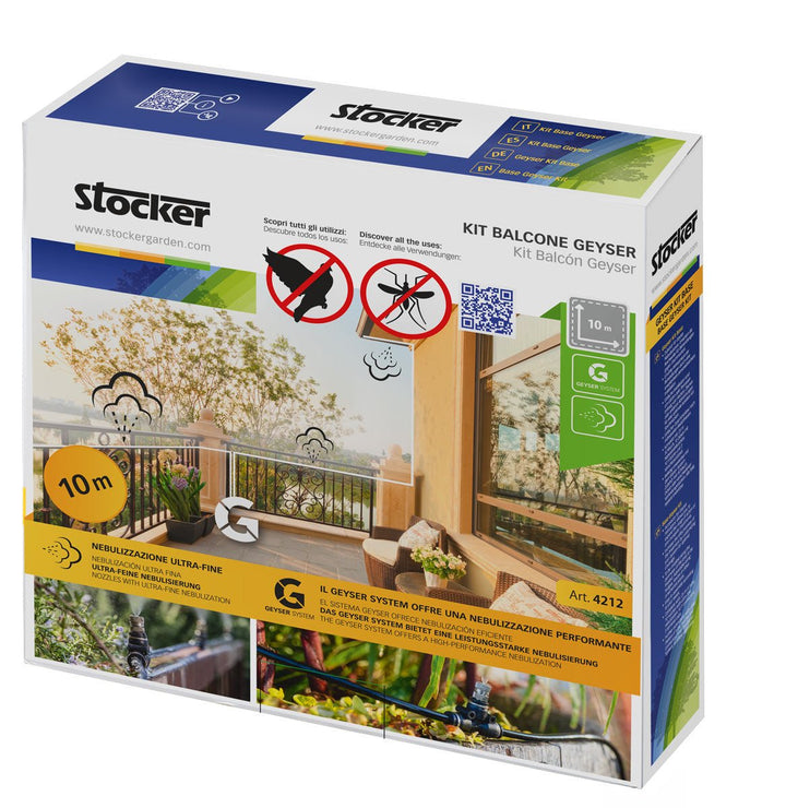 STOCKER GARDEN GEYSER NEBULISER BALCONY KIT 10M - Solo New Zealand