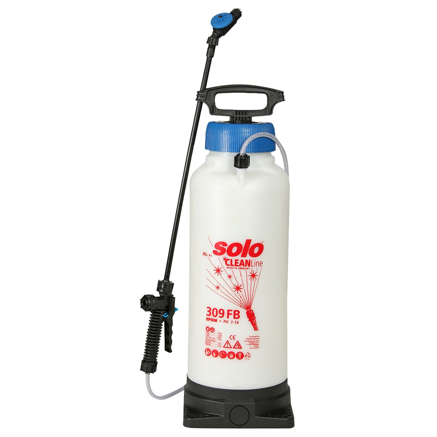 Cleanline foaming sprayer 9L EPDM seals 309FB - Solo New Zealand