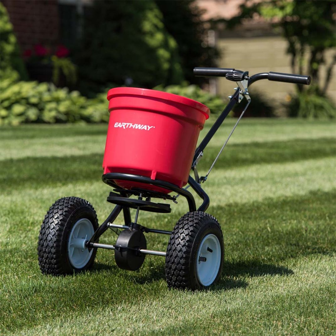Earthway commercial broadcast fertiliser & seed spreader 23kg - Solo New Zealand