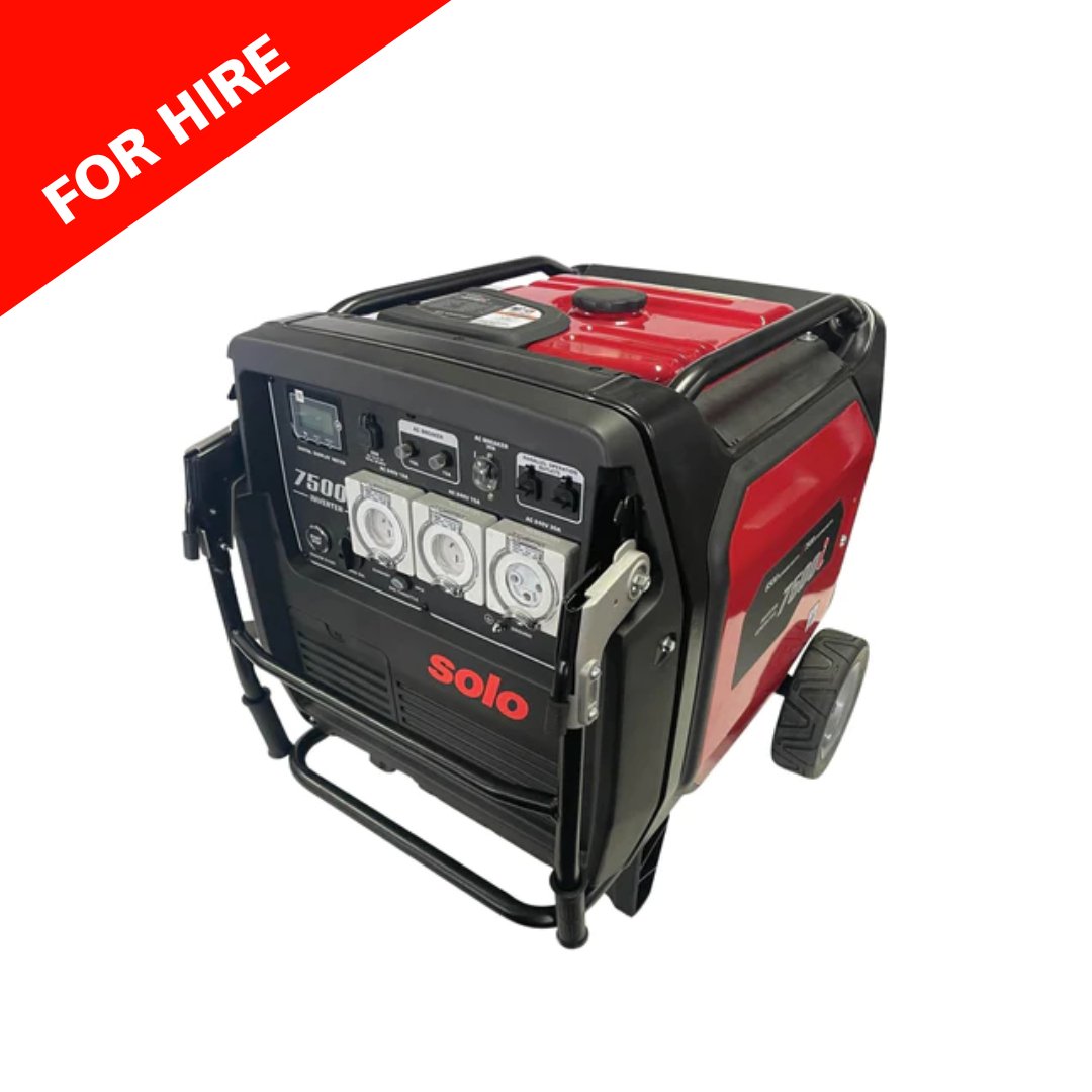 Inverter Generator 7.5KW - For Hire - Solo New Zealand