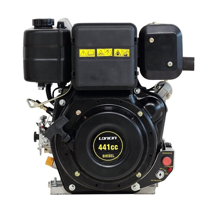 Loncin Diesel Engine 441cc 22Nm 9Hp 1"Horizontal shaft - Solo New Zealand