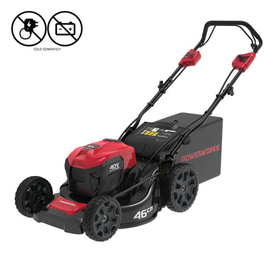 Powerworks 40V 46cm/18" self-propelled lawnmower skin only - Solo New Zealand